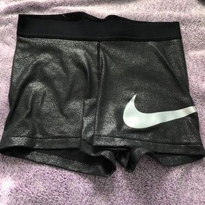 sparkley Nike spandex shorts